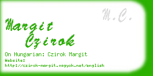 margit czirok business card